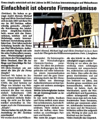 Einfachheit ist oberste Firmenprämisse - Wochenspiegel