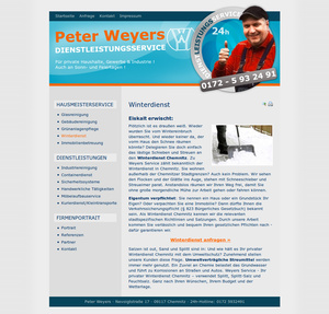 Homepage-Erstellung Dienstleistungsservice Peter Weyers&hellip;