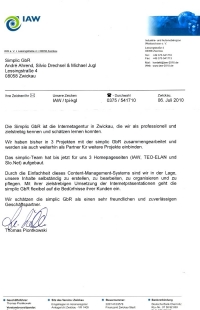 Referenzschreiben von IAW e. V.