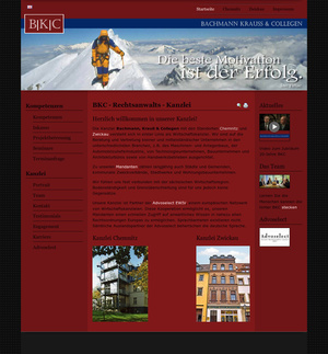 Technische Überarbeitung der Website von BNI Mitglied Bachmann Krauß & Collegen Rechtsanwälte&hellip;