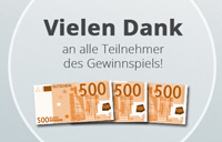Vielen Dank für die Teilnahme am Gewinnspiel