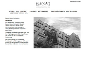 Webdesign Büroseite sLandArt&hellip;