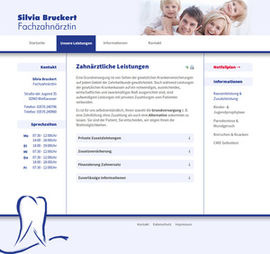 Webdesign Lausitz Zahnarzt Bruckert&hellip;