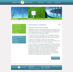 Webdesign Mitteldeutscher Energievertrieb (MDEV)&hellip;