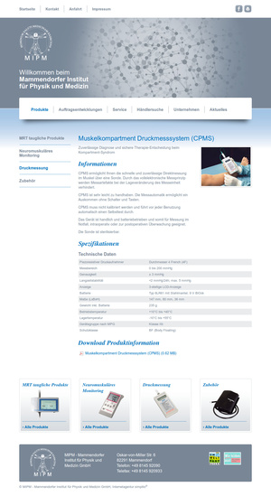 Webdesign Produktseite MIPM GmbH&hellip;