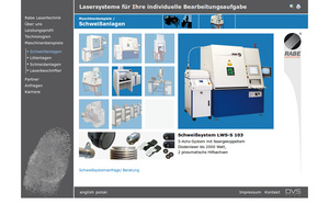 Webdesign Thüringen Rabe Lasertechnik GmbH&hellip;