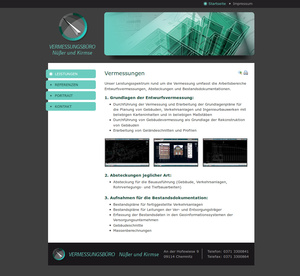 Webdesign Vermessungsbüro Nüßer und Kirmse Chemnitz&hellip;