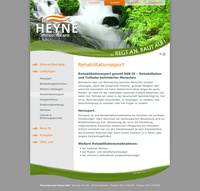 Webdesign Physiotherapie Heyne