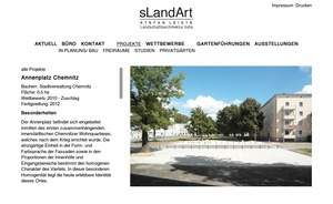 Webdesign sLandArt Landschaftsarchitektur Chemnitz&hellip;