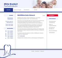 Webdesign Zahnärztin Dipl.-Stom. Silvia Bruckert